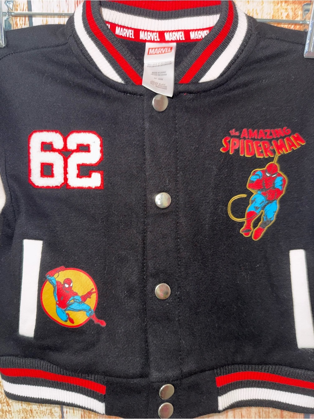 🆕NWT Marvel Spider-Man varsity jacket size 12 months - Picture 3 of 8